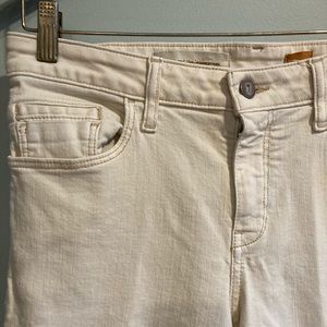Cream Anthropologie Pilcro denim straight leg